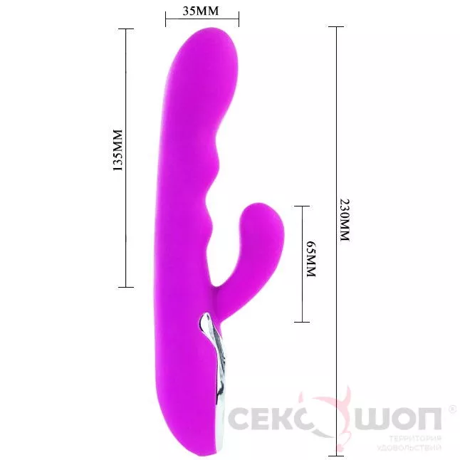 ХАЙ-ТЕК ВИБРАТОР С ПОДОГРЕВОМ PRETTY LOVE CRASY. Вид 2.