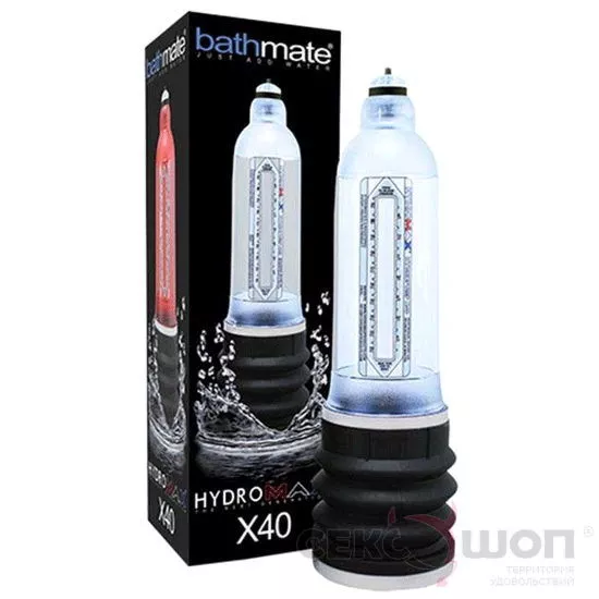 ГИДРОПОМПА ДЛЯ МУЖЧИН HYDROMAX X40 (ПРОЗРАЧНАЯ). Вид 2.