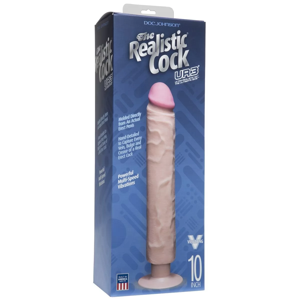 ВИБРАТОР THE REALISTIC COCK ULTRASKYN VIBRATING 10 (29 СМ). Вид 2.