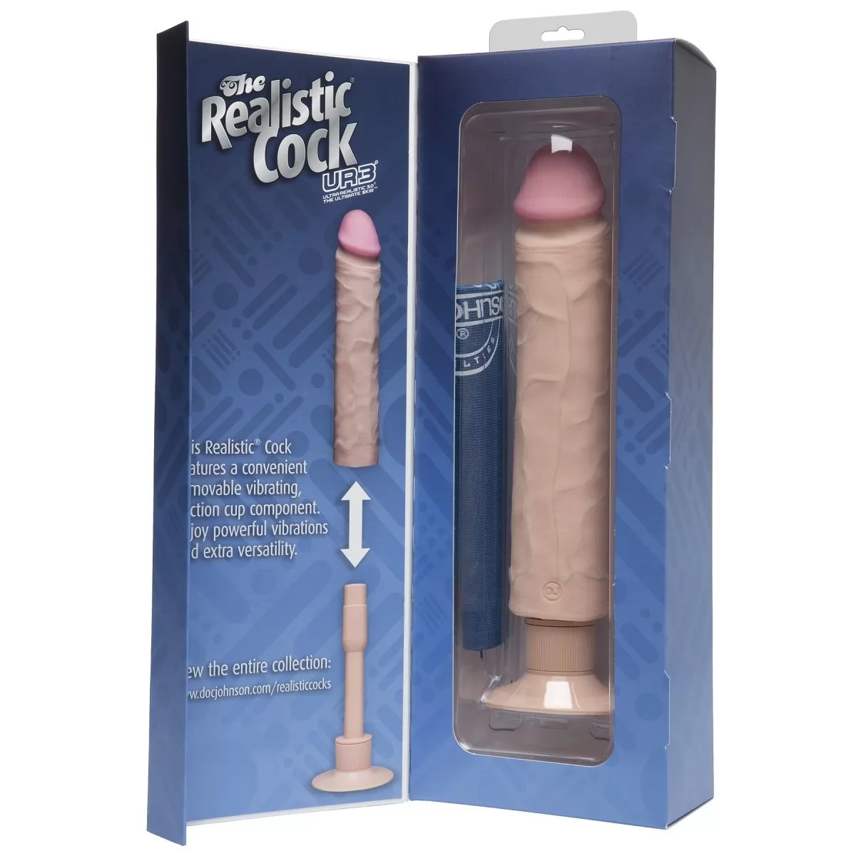 ВИБРАТОР THE REALISTIC COCK ULTRASKYN VIBRATING 10 (29 СМ). Вид 3.