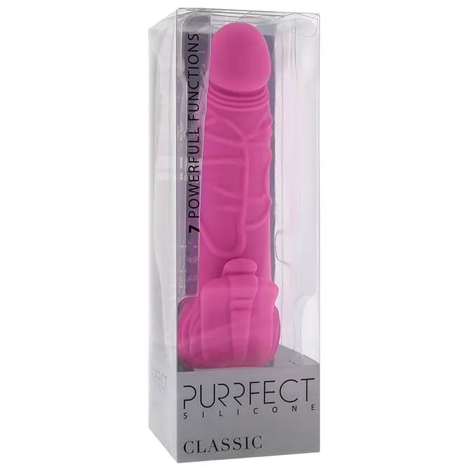 ВИБРАТОР С ЛЕПЕСТКАМИ PURRFECT SILICONE CLASSIC PINK (РОЗОВЫЙ). Вид 2.