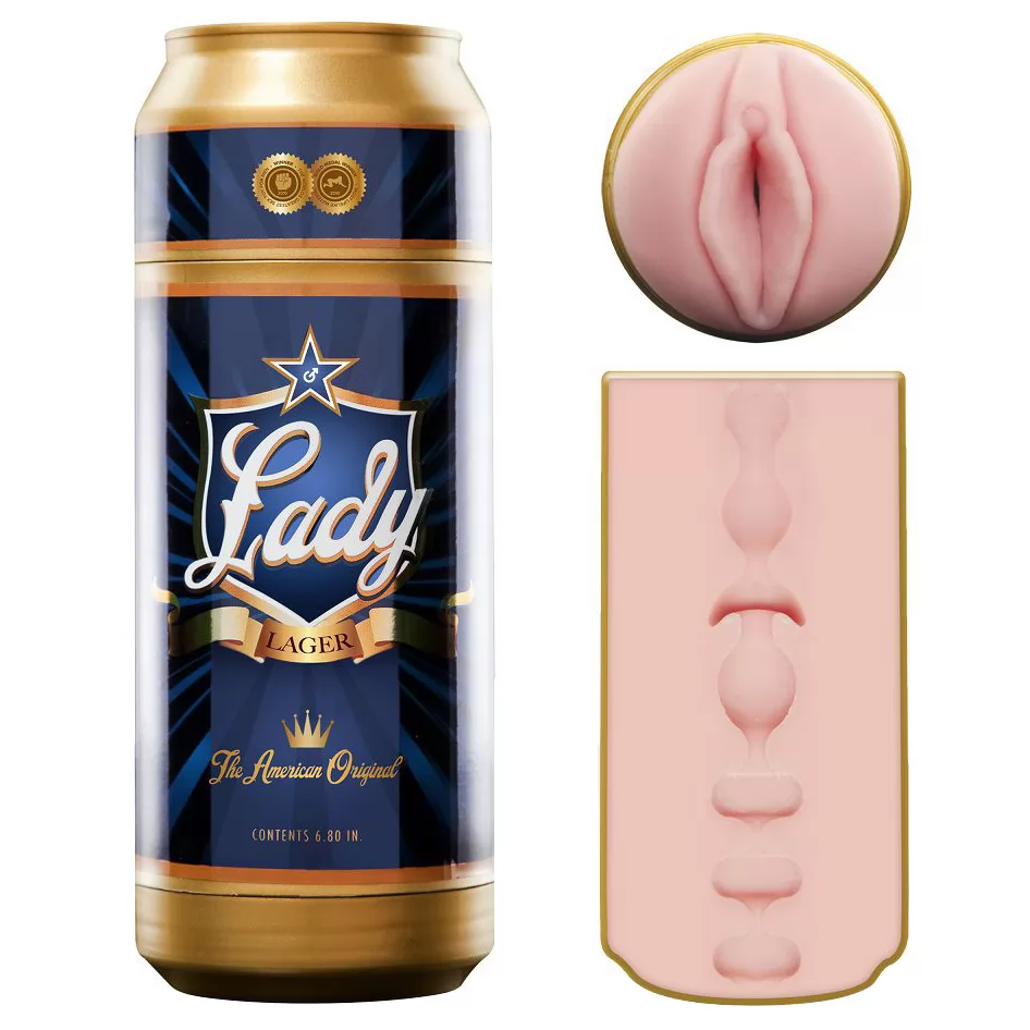 НЕОБЫЧНЫЙ МАСТУРБАТОР ВАГИНА В БАНКЕ FLESHLIGHT LADY LAGER. Вид 1.