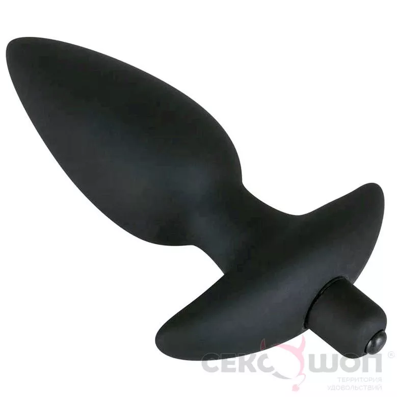 АНАЛЬНАЯ ПРОБКА С ВИБРАЦИЕЙ BLACK VELVETS VIBRATING PLUG LARGE. Вид 2.