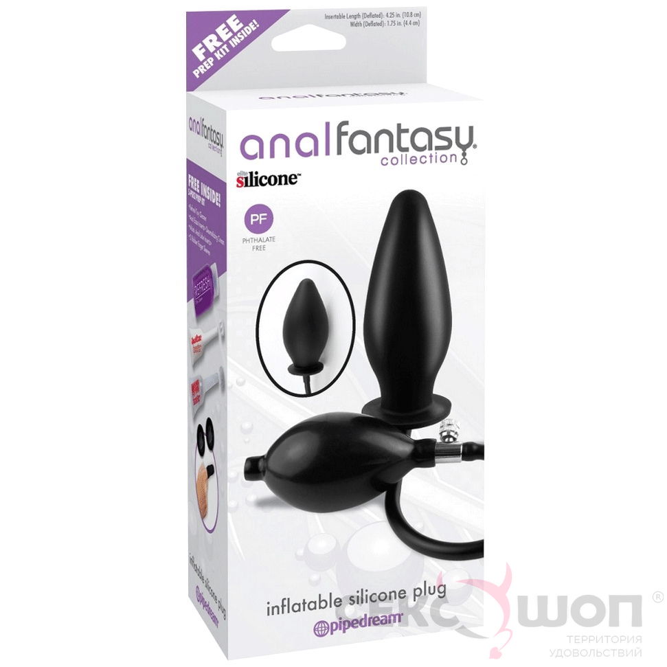 Анальный расширитель INFLATABLE SILICONE PLUG — купить на sexsoshop.ru