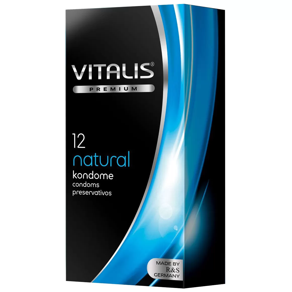 КЛАССИЧЕСКИЕ ПРЕЗЕРВАТИВЫ VITALIS PREMIUM NATURAL (12 ШТ.). Вид 1.