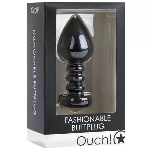 ЧЁРНАЯ АНАЛЬНАЯ ПРОБКА FASHIONABLE BUTTPLUG. Вид 2.