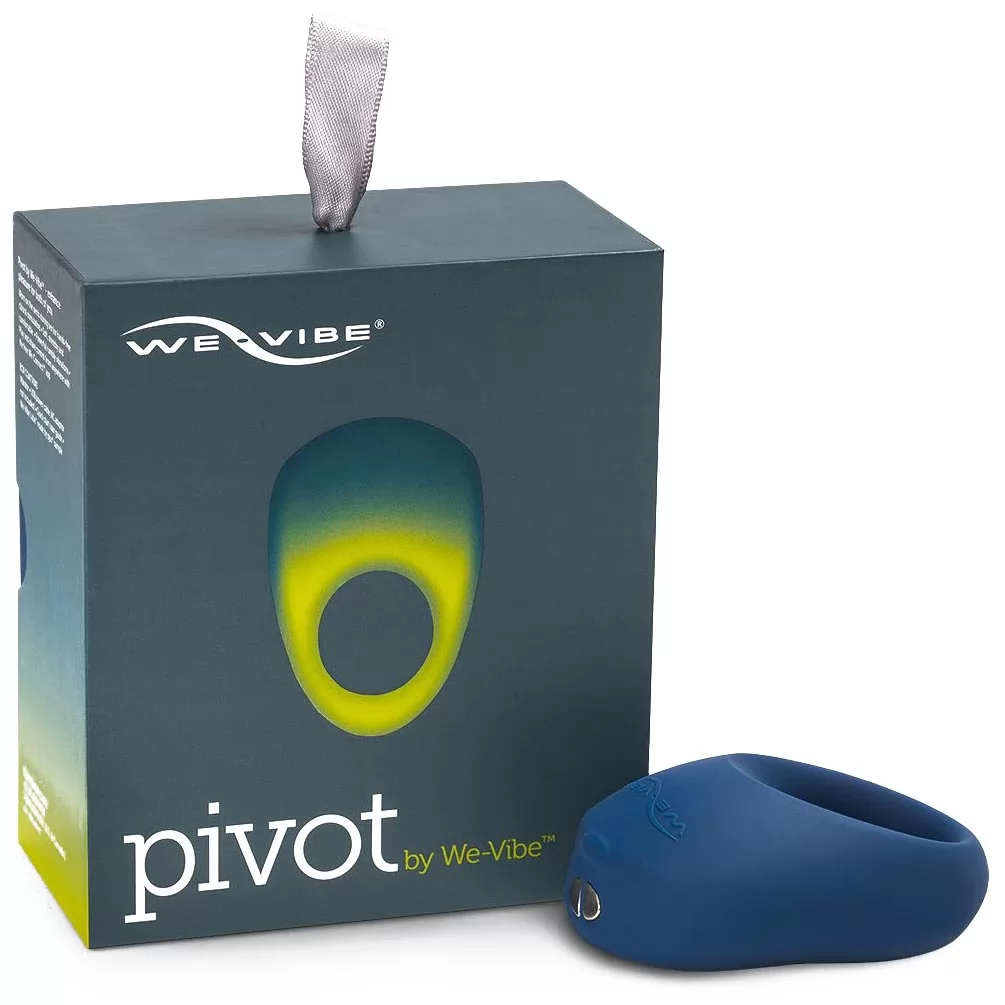 СИНЕЕ ЭРЕКЦИОННОЕ ВИБРОКОЛЬЦО WE-VIBE PIVOT. Вид 5.