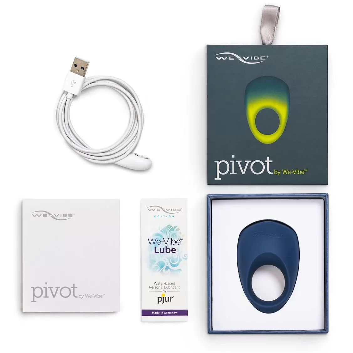 СИНЕЕ ЭРЕКЦИОННОЕ ВИБРОКОЛЬЦО WE-VIBE PIVOT. Вид 7.